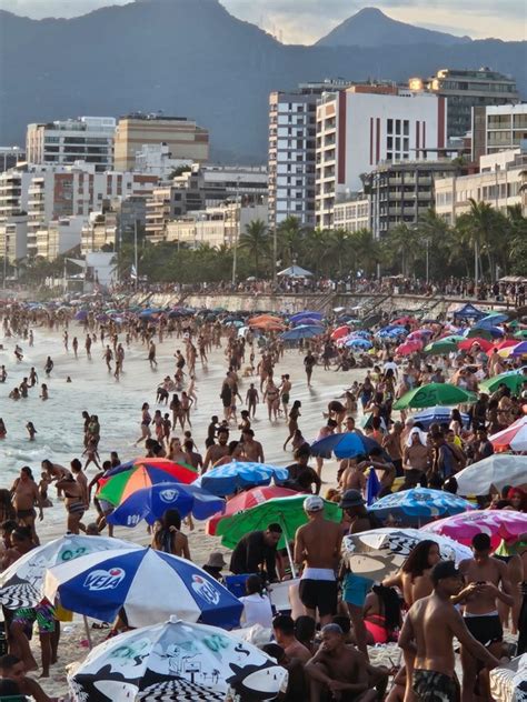 Rio tem sensação térmica de 60 graus e temperatura máxima de 41 8 graus