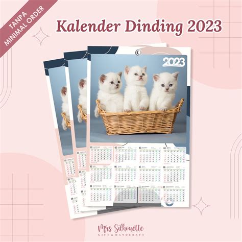 Jual Cetak Kalender Dinding 2023 Custom Foto Karakter Termurah Shopee Indonesia