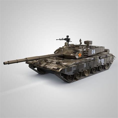 China Ztz 99 Tank 3d Model Cgtrader