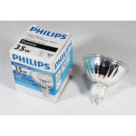 Philips Essential Mr16 Gu5 3 35w 12v 36d Halogen Dichroic Reflector