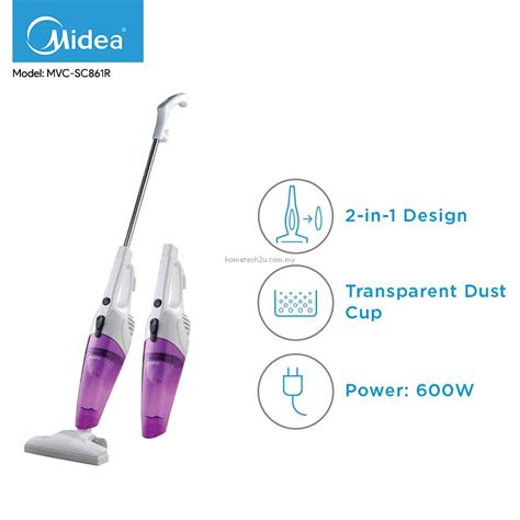 Midea Mvc Sc B Mvc Sc R W In Handheld Stick Vacuum Cleaner