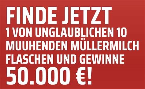 Müllermilch 2023 Finde das Muh Gewinnspiel 50 000 Euro gewinnen