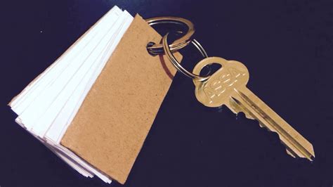 How To Make A Useful Key Ring Notepad Diy Style Tutorial