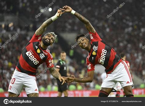 Rio Janeiro Brazil August 2023 Match Flamengo Olimpia Libertadores 2023