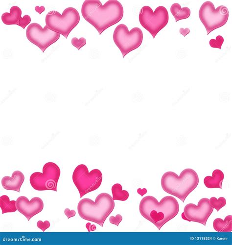 Heart Border Stock Illustration Illustration Of Valentines 13118524