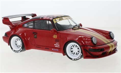 Miniature Porsche Rwb Gt Spirit Rwb Bourgogne Body Kit Grise