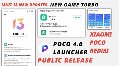 Miui 13 New Update System Launcher New Update Features Poco Launcher 4