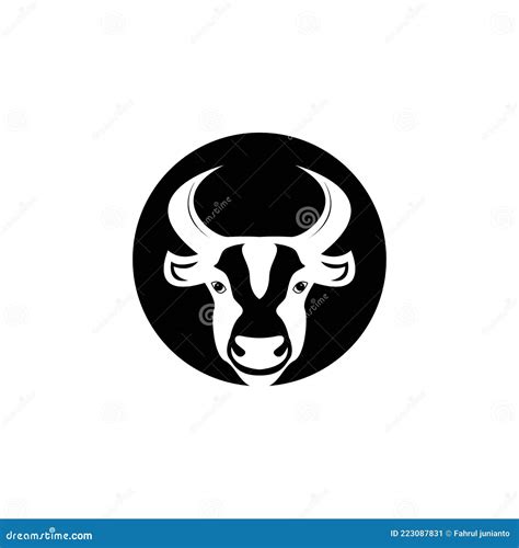 Cow Head Logo Vector Illustration Stock Vector Illustration Of Calf Farming 223087831