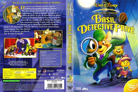 Jaquette Dvd De Basil Détective Privé Cinéma Passion