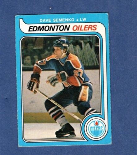 Opc O Pee Chee Nhl Hockey Dave Semenko Rc Edmonton