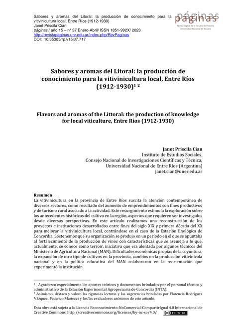 PDF Sabores y aromas del Litoral la producción de conocimiento para