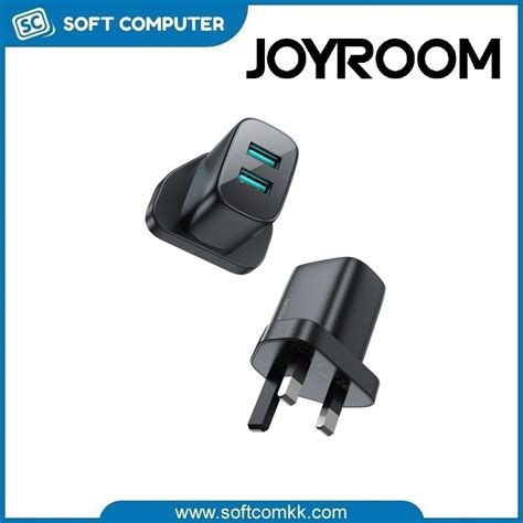 Joyroom L A A Dual Ports Mini Charger Uk Plug Black Shopee