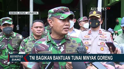 TNI Salurkan BLT Minyak Goreng Untuk PKL Pedagang Warung Dan Nelayan