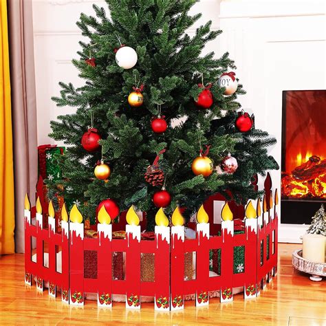 Amazon Blulu Christmas Tree Fences Party Decoration Wooden