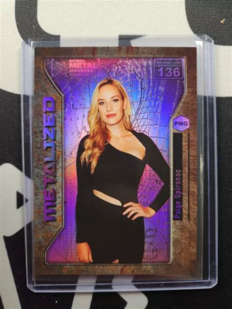 Skybox Metal Universe Champions Paige Spiranac Metalized Pink