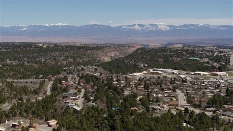 K Stock Footage Aerial Video Distant Mountains While Flying Past