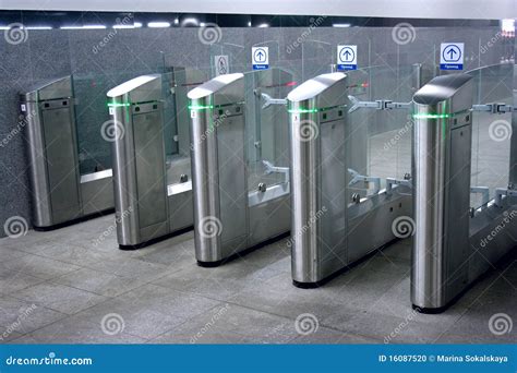 Subway Turnstile Stock Photo - Image: 16087520