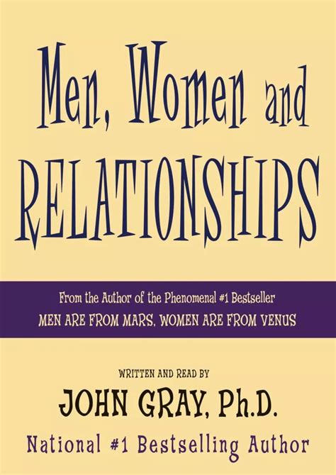 PPT PDF READ ONLINE Men Women And Relationships Making Peace With The Opposite Sex
