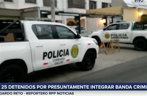 Pnp Desarticula Organizaci N Criminal Integrada Por Funcionarios De La