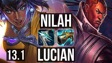 NILAH Rell Vs LUCIAN Braum ADC Rank 4 Nilah 5 0 5 Rank 19