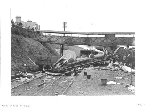 The Railway station after the crash of the Cromer express in 1905 – The