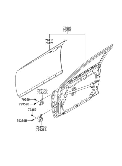 N Genuine Hyundai Panel Assembly Front Door Rh