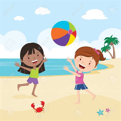 Playing At The Beach Clipart 10 Free Cliparts Download Images On