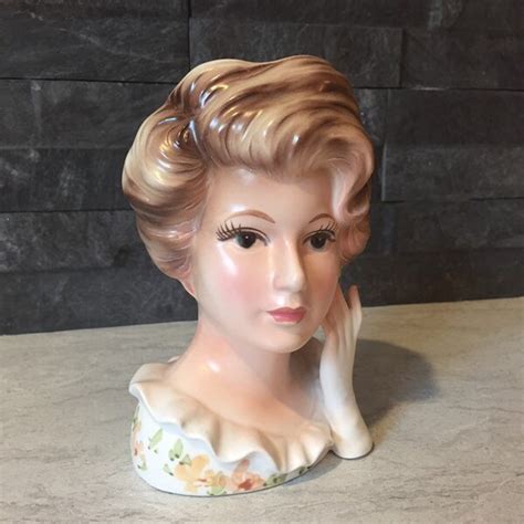 Lady Head Vase Etsy