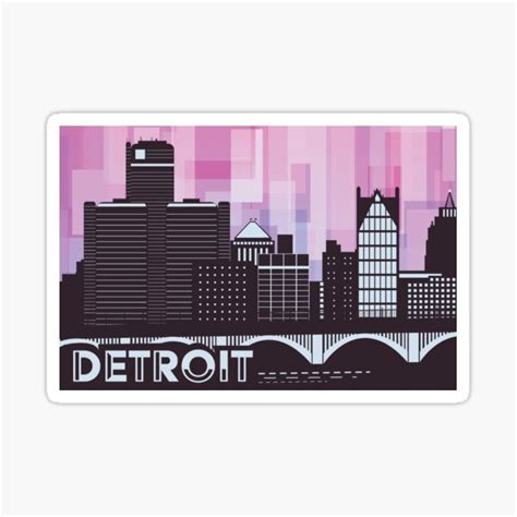 "Detroit Sticker" Sticker by mollyec | Redbubble