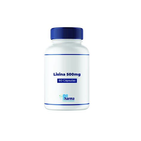 Lisina 500mg 60 Cápsulas Pbpharma