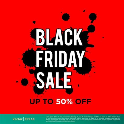 Premium Vector Black Friday Sale Banner Vector Template 50 Off