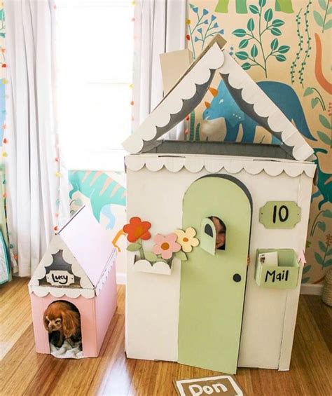 15 Beautiful Diy Cardboard Playhouses Your Kids Will Want To Live In