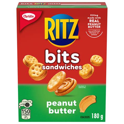 Snackworks Ritz Bits Sandwiches Peanut Butter Crackers 180g