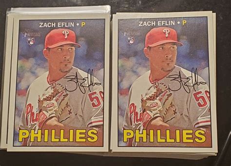 Topps Heritage Zach Eflin Phillies Rc Qty Avail Ebay