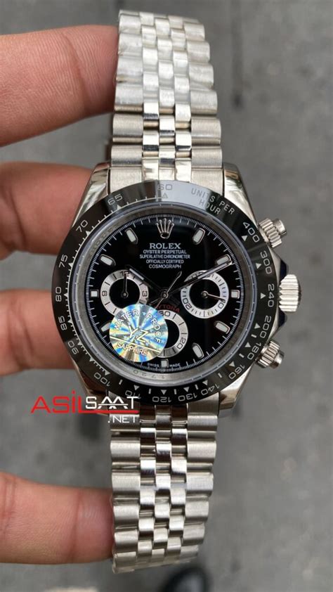 Rolex Jubilee Daytona Cosmograph Mm Siyah Kadran Ln Replika Saat