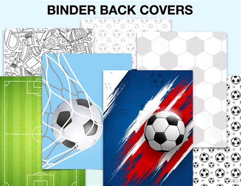 Kids Printable Binder Covers Soccer Binder Covers 1 Etsy