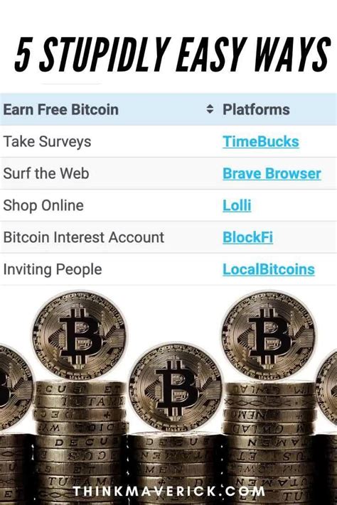 Simple Ways To Earn Free Bitcoin Artofit