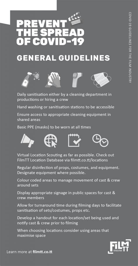 Covid-19 Film Industry Guidelines - FilmTT