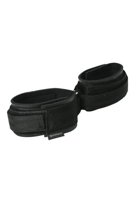 Heavy Duty Handcuffs With Double Locking Velcro Straps And D Rings