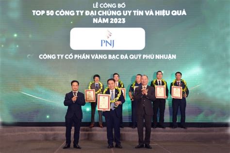 Pnj Dẫn đầu Ngành Bán Lẻ Trong Top 50 Công Ty đại Chúng Uy Tín Và Hiệu