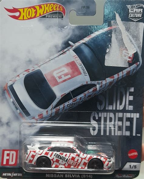 Embalagem Danificada Hot Wheels Car Culture Slide Street Nissan Silvia S Universo Hot Wheels