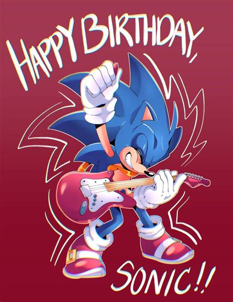 Happy Birthday Sonic Art By Me Ferretfresh Rsonicthehedgehog