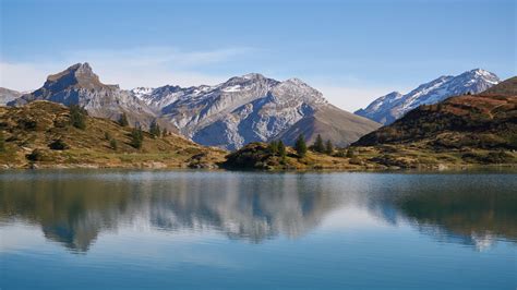 458089 Sky Mountains Nature Switzerland Landscape Alps Lake