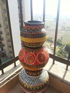 19 Art | Matka painting ideas | pottery painting designs, pottery painting, bottle painting