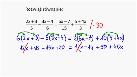 Rozwiązywanie Równań 7 Youtube