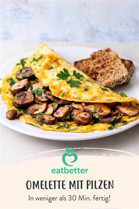 Unser köstliches Omelette mit Pilzen ist nicht nur ein prima Power