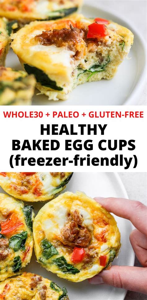 Healthy Baked Egg Cups Meal Prep Friendly Dairy Free Whole30