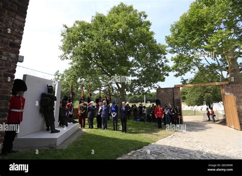 The Waterloo Memorial Left Stands Unveiled Whilst The New North Gates