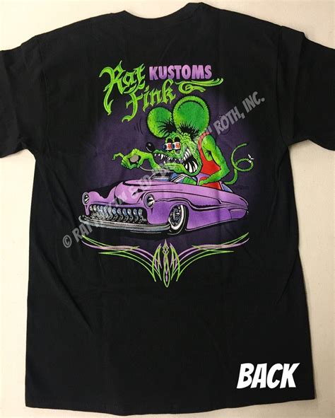 Official Rat Fink Kustoms Merc T Shirt Ed Big Daddy Roth Etsy