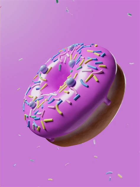 My first blender donut animation!) : r/BlenderDoughnuts